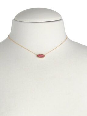 NWT KENDRA SCOTT gold elisa raspberry drusy necklace